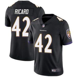 Patrick Richard black football jersey